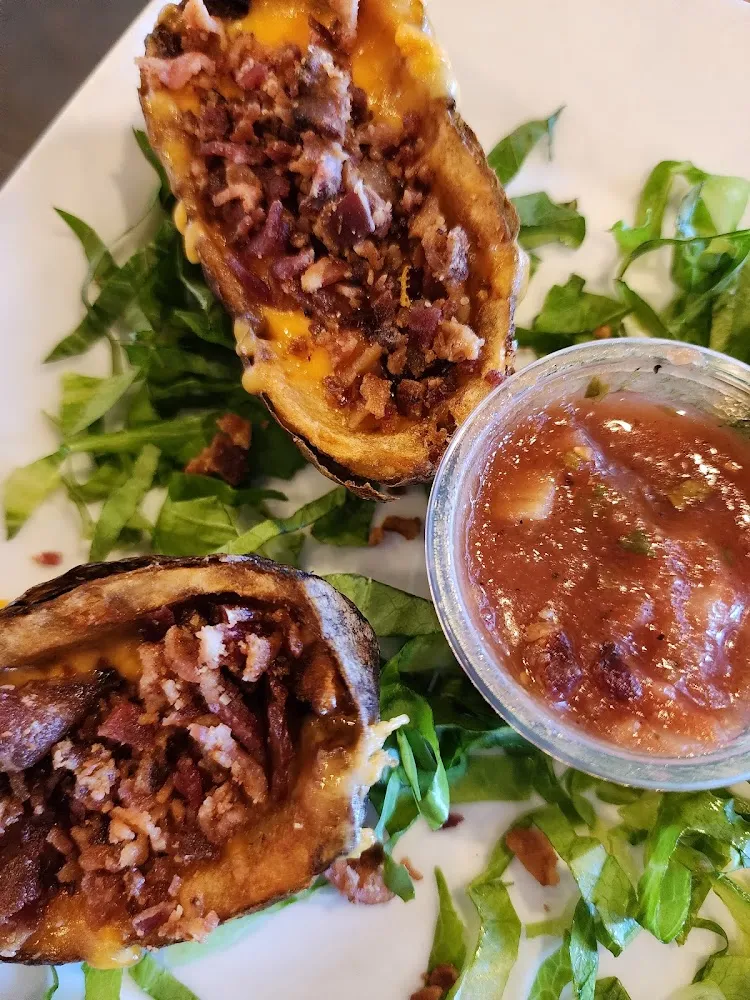Potato Skins with Side of House Salsa